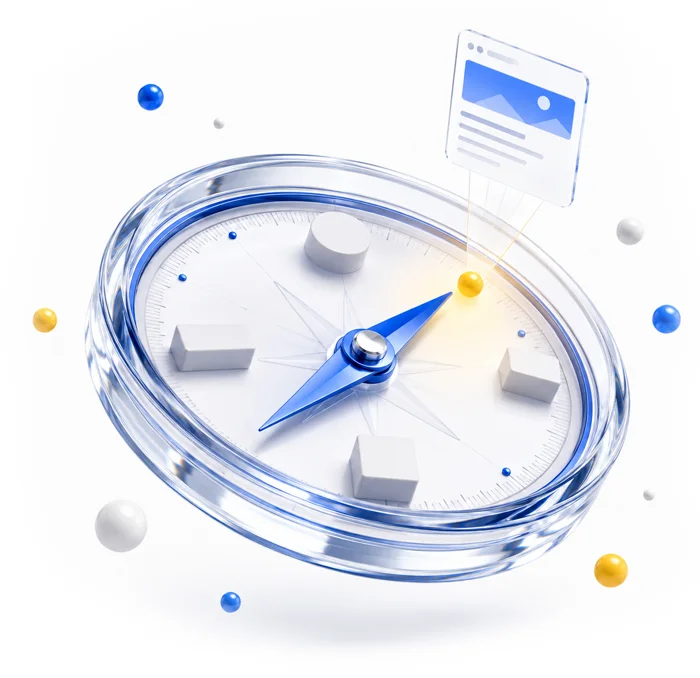 Messaging and positioning compass artwork